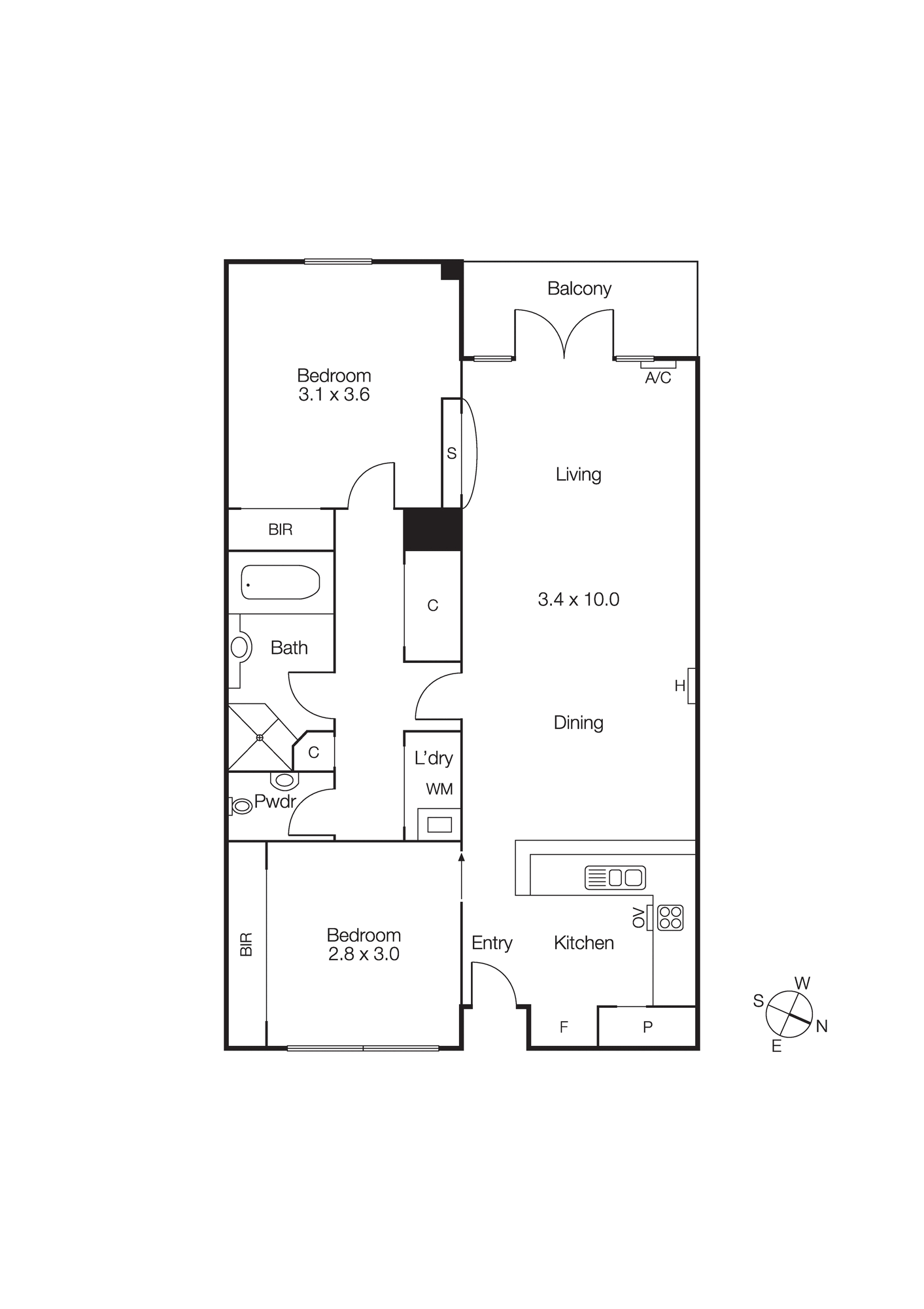 13/56 Beach Road, HAMPTON VIC 3188 - Floorplan