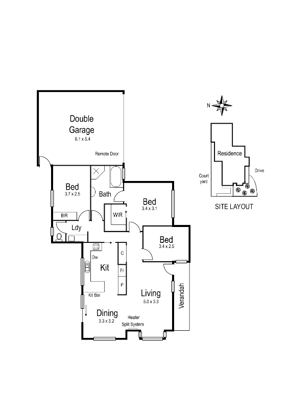 1/357 Williamstown Road, YARRAVILLE VIC 3013 - Floorplan