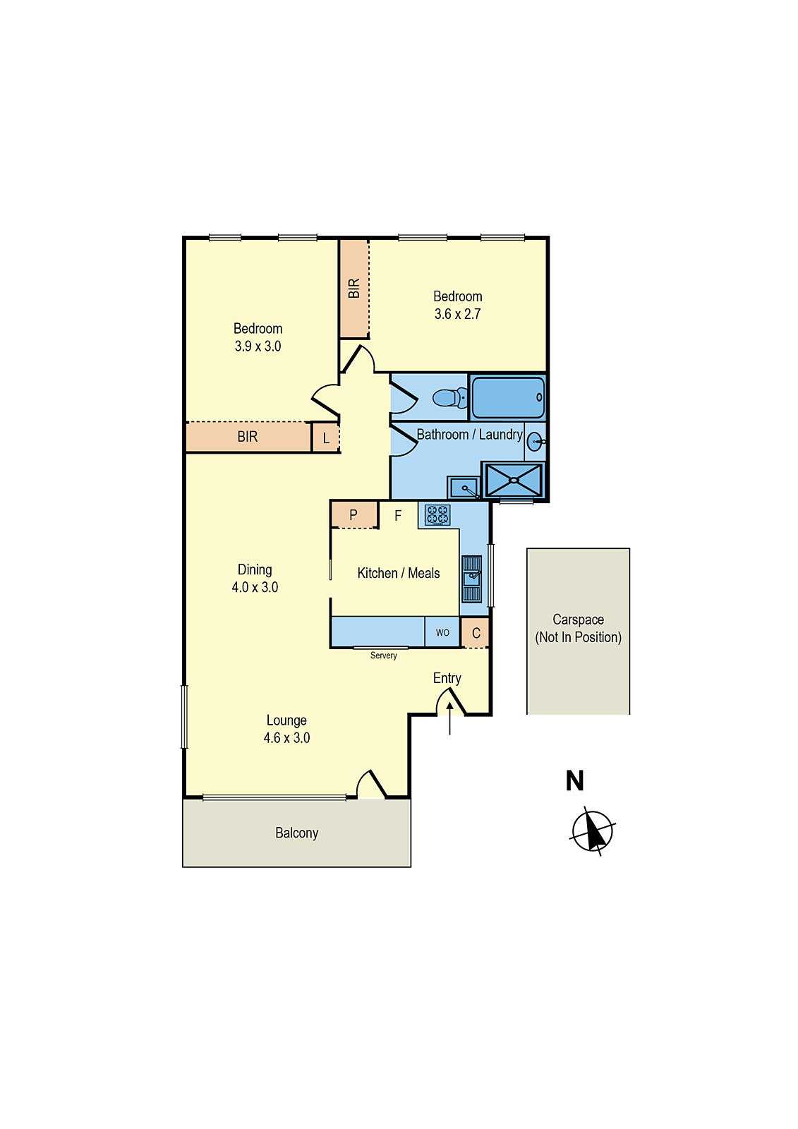 13/60 Beach Road, Mentone VIC 3194 - Floorplan