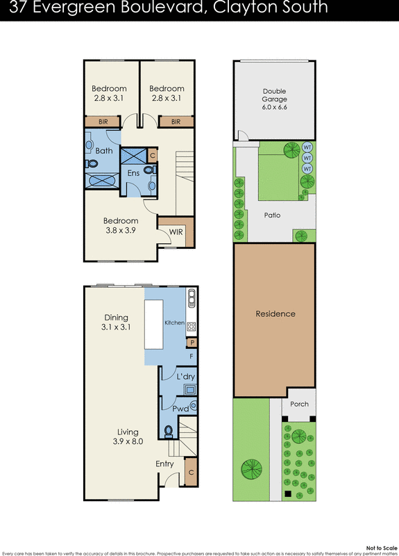 1/37 Evergreen Boulevard, Clayton South VIC 3169 - Floorplan