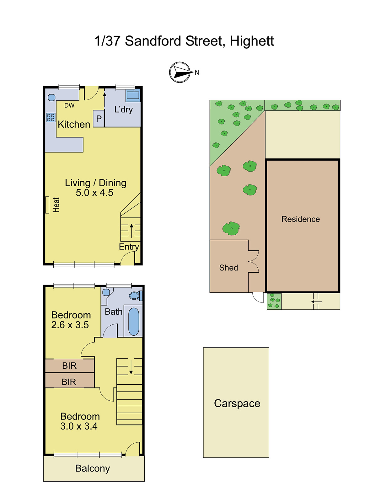 1/37 Sandford Street, Highett VIC 3190 - Floorplan