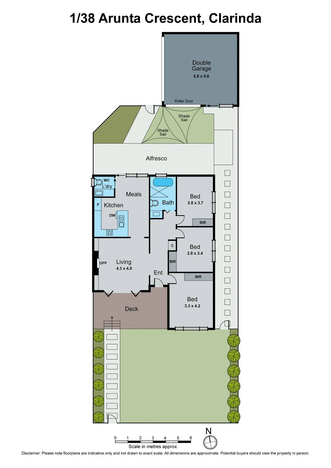 1/38 Arunta Crescent, Clarinda VIC 3169 - Floorplan