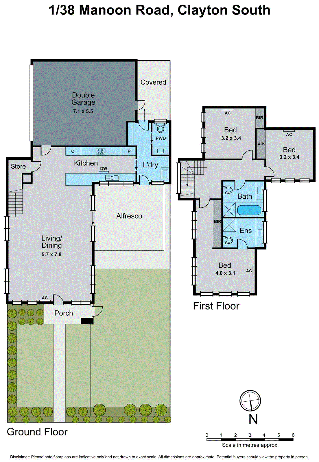 1/38 Manoon Road, Clayton South VIC 3169 - Floorplan