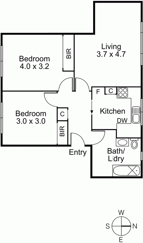 13/8 Mitford Street, ST KILDA VIC 3182 - Floorplan