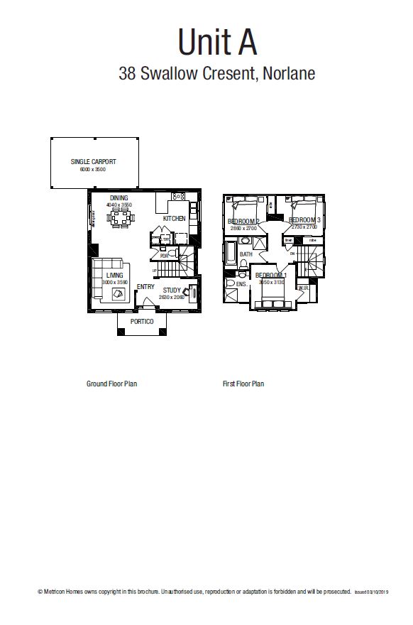 1/38 Swallow Crescent, NORLANE VIC 3214 - Floorplan