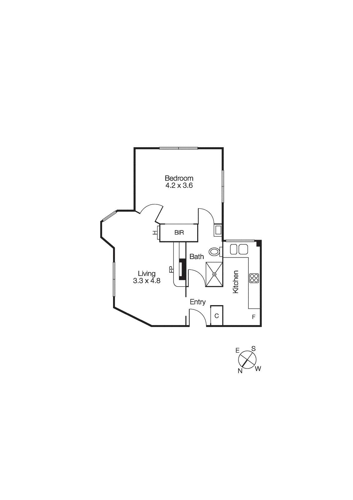 1/39 Eildon Road, St Kilda VIC 3182 - Floorplan