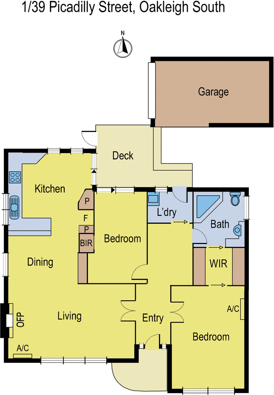 1/39 Picadilly Street, Oakleigh South VIC 3167 - Floorplan