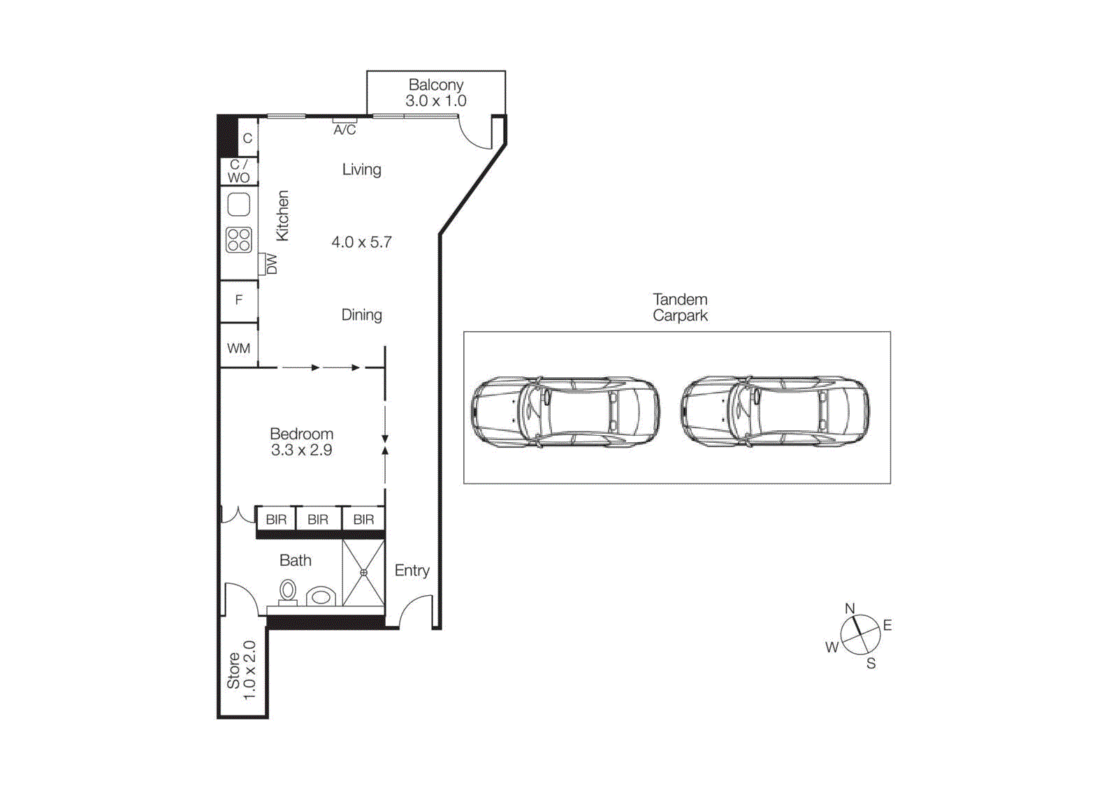 13A/19 Yarra Street, South Yarra VIC 3141 - Floorplan