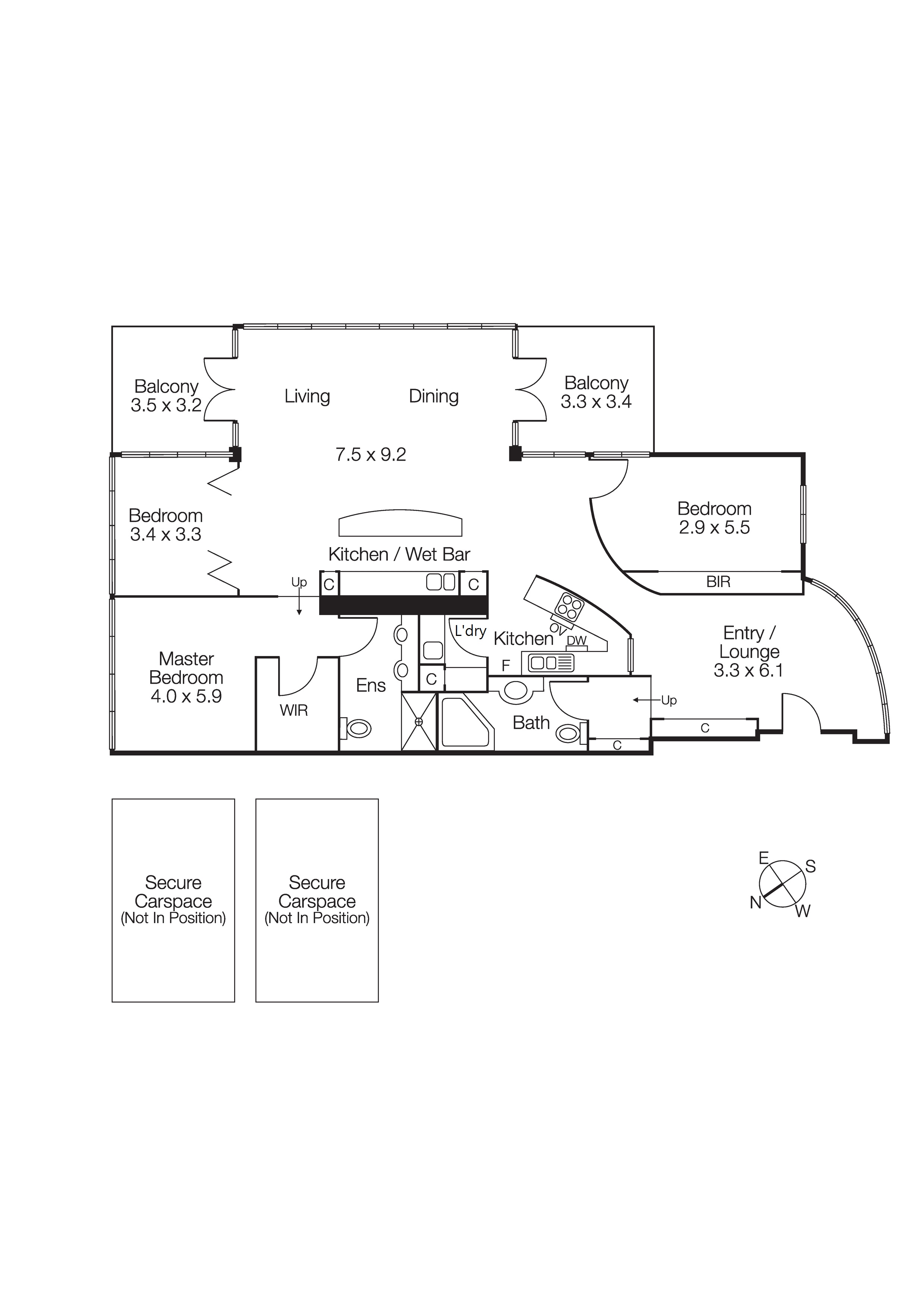 13B/9 Beach Street, PORT MELBOURNE VIC 3207 - Floorplan