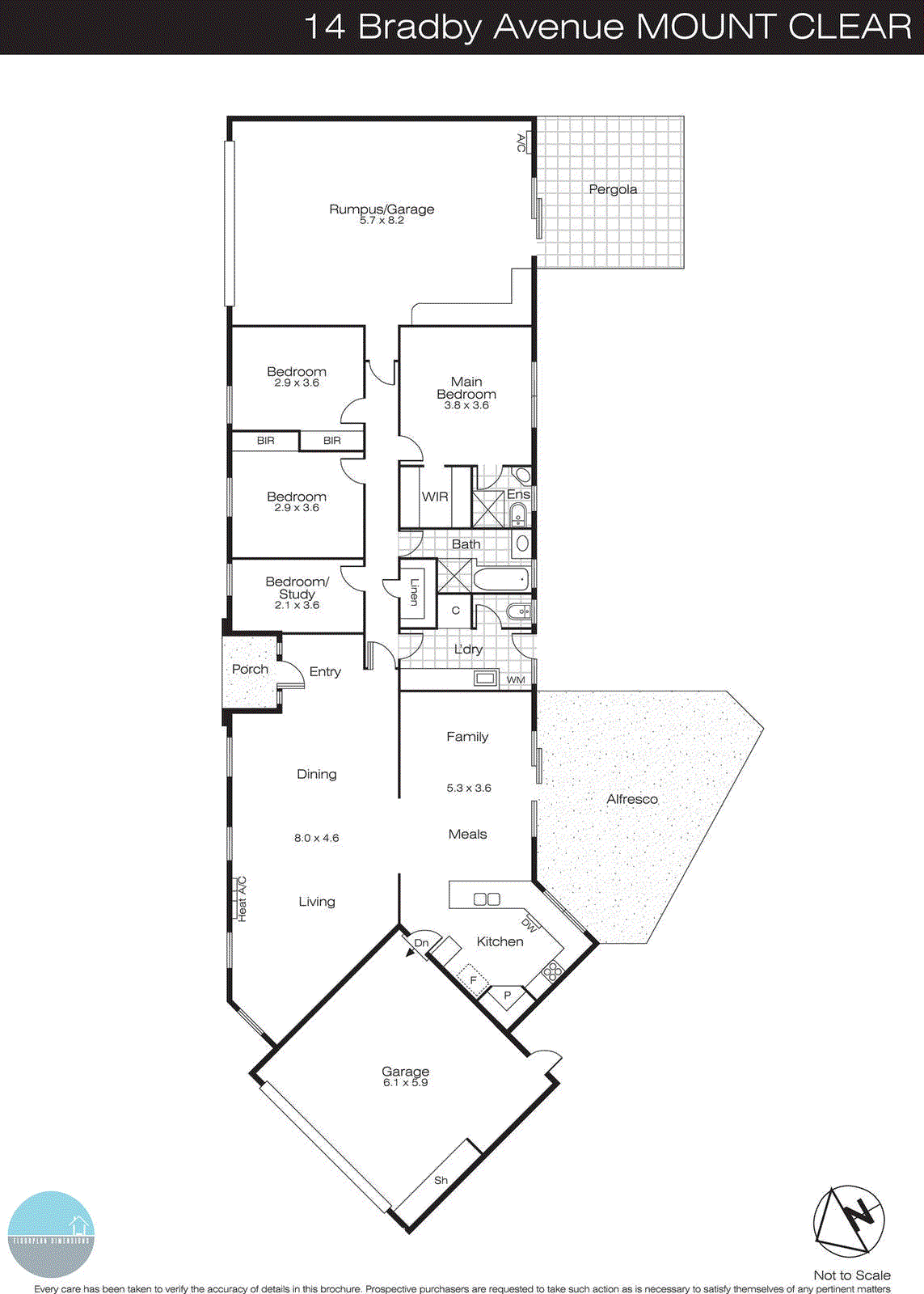 14 Bradby Avenue, Mount Clear VIC 3350 - Floorplan