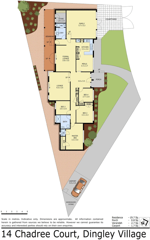 14 Chadree Court, Dingley Village VIC 3172 - Floorplan