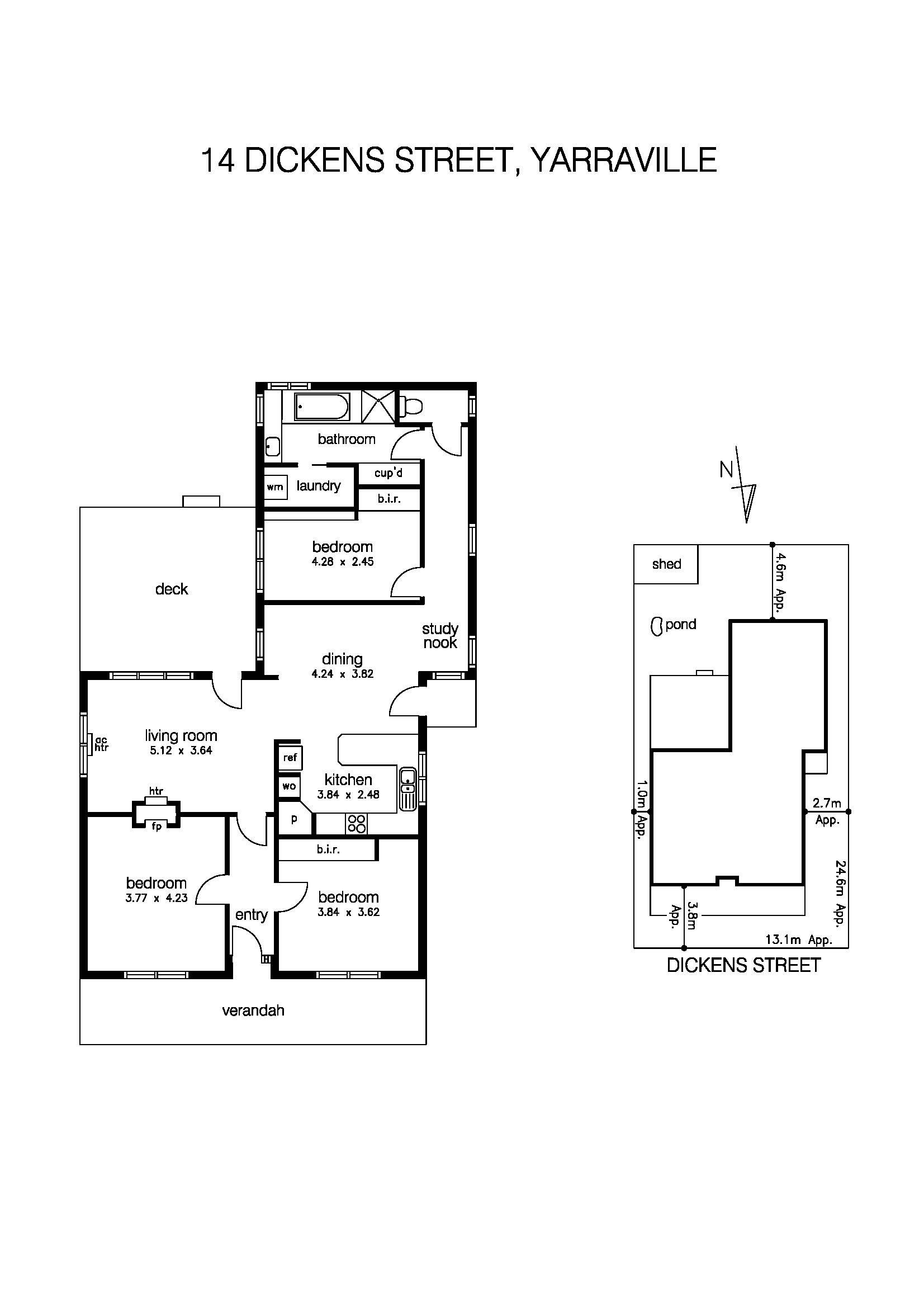 14 Dickens Street, YARRAVILLE VIC 3013 - Floorplan