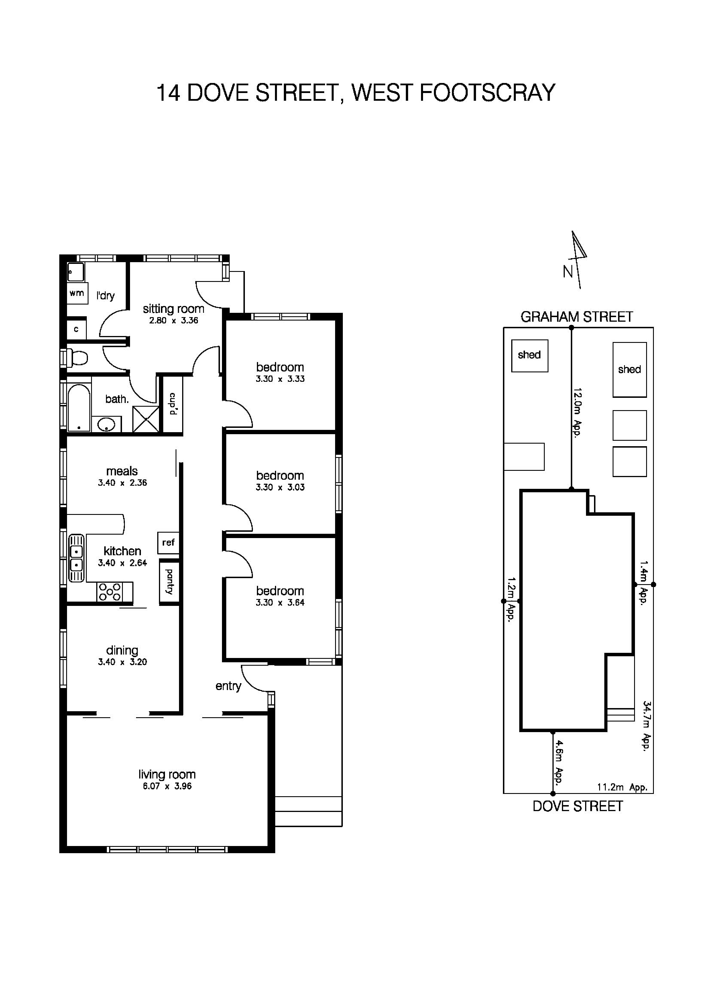 14 Dove Street, WEST FOOTSCRAY VIC 3012 - Floorplan
