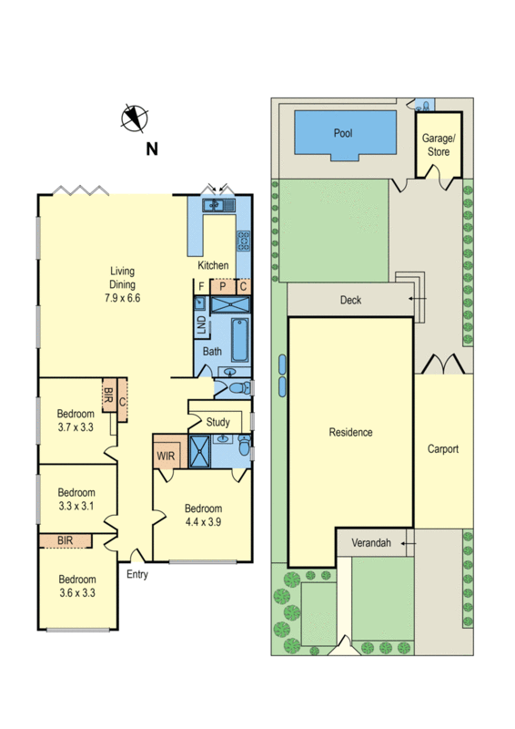 14 Elliot Street, PARKDALE VIC 3195 - Floorplan