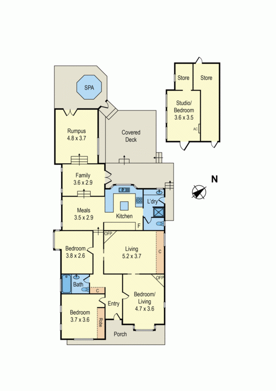 14 Eric Avenue, MORDIALLOC VIC 3195 - Floorplan