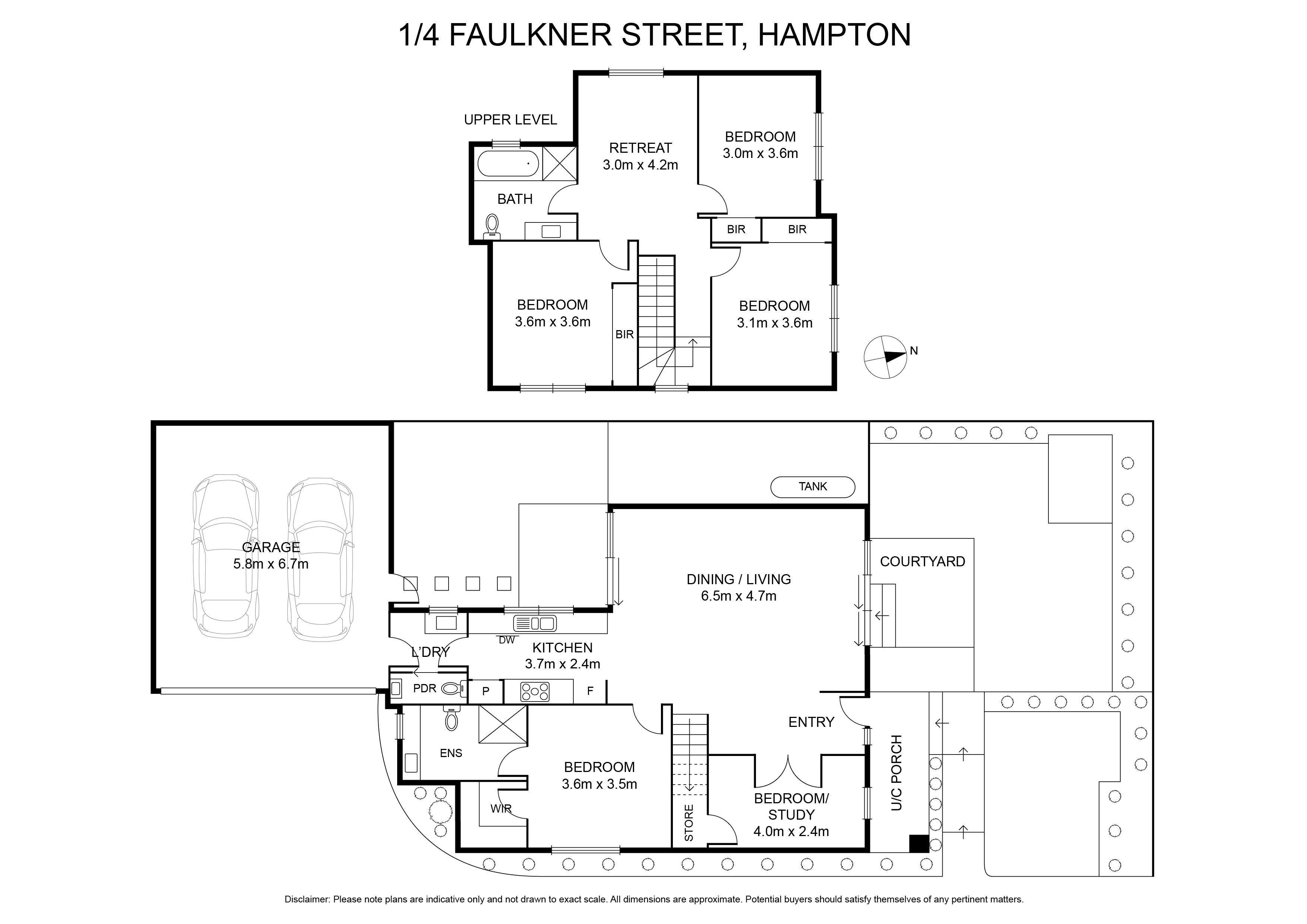 1/4 Faulkner Street, Hampton VIC 3188 - Floorplan