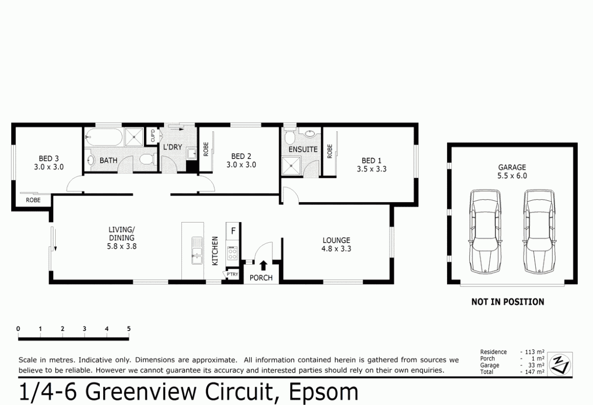 1/4 Greenview Circuit, Epsom VIC 3551 - Floorplan
