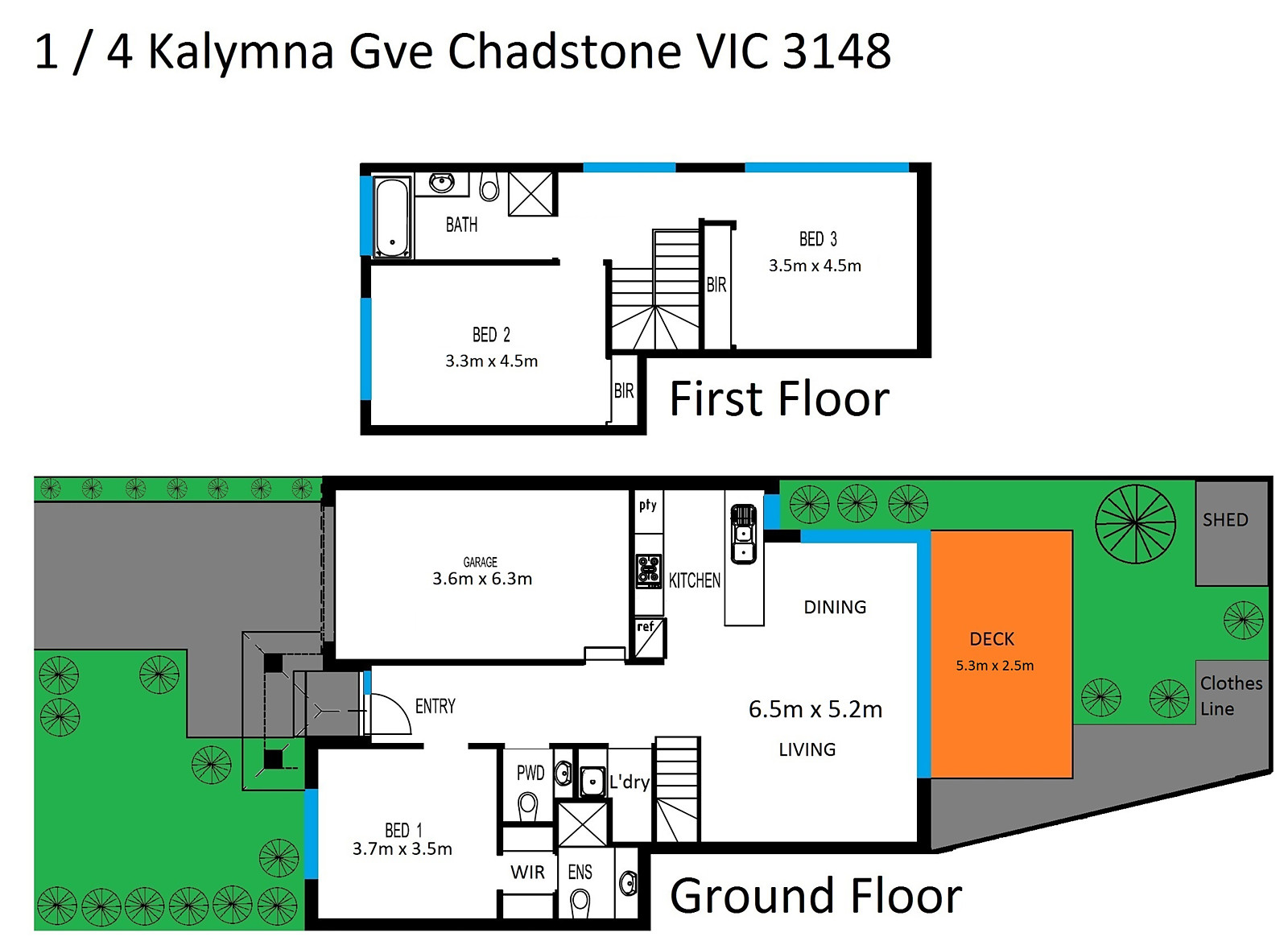 1/4 Kalymna Grove, Chadstone VIC 3148 - Floorplan
