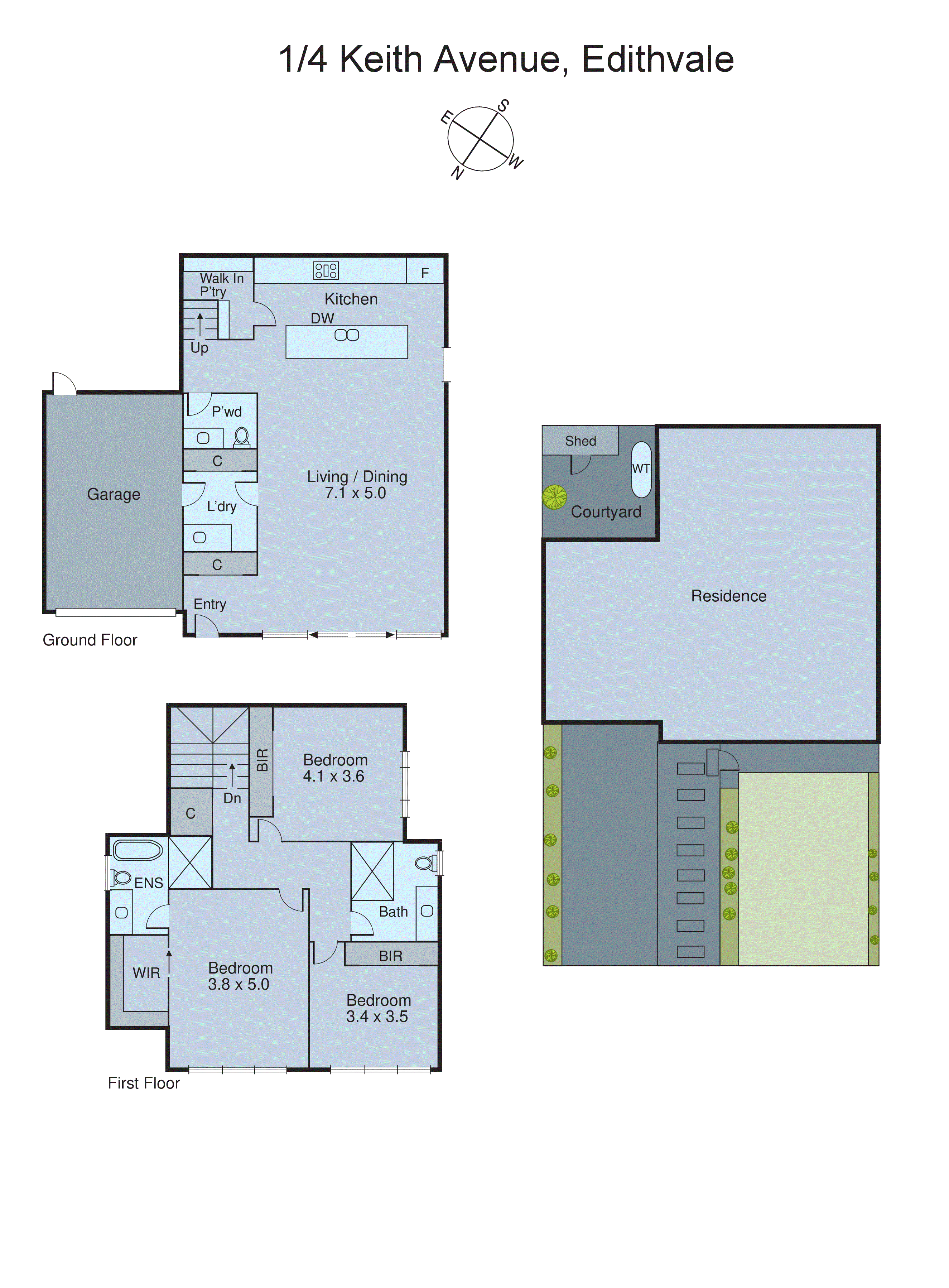 1/4 Keith Avenue, Edithvale VIC 3196 - Floorplan