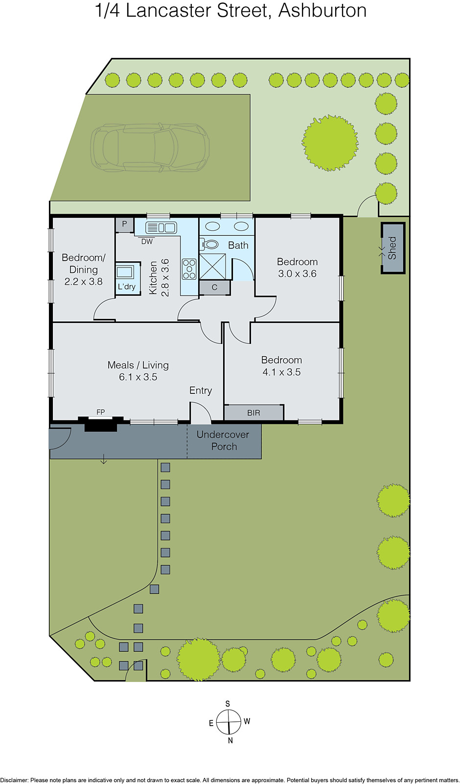 1/4 Lancaster Street, Ashburton VIC 3147 - Floorplan