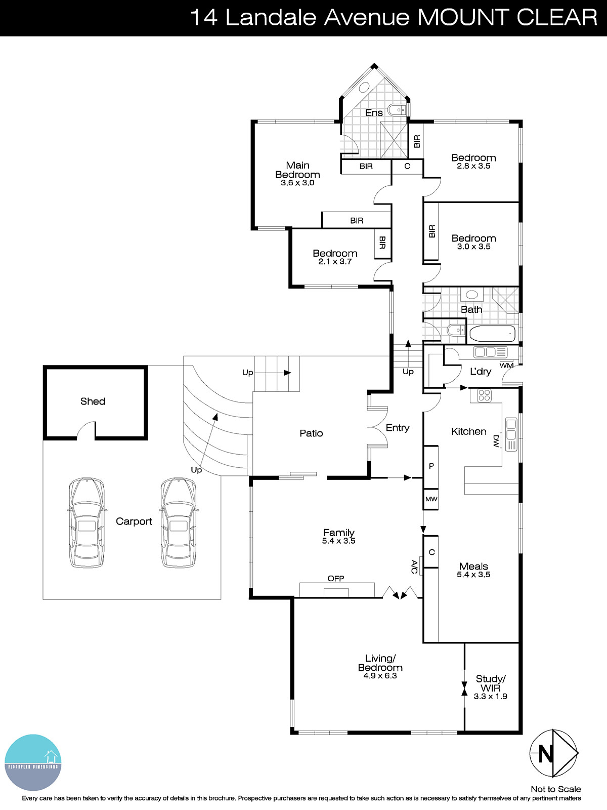 14 Landale Avenue, Mount Clear VIC 3350 - Floorplan