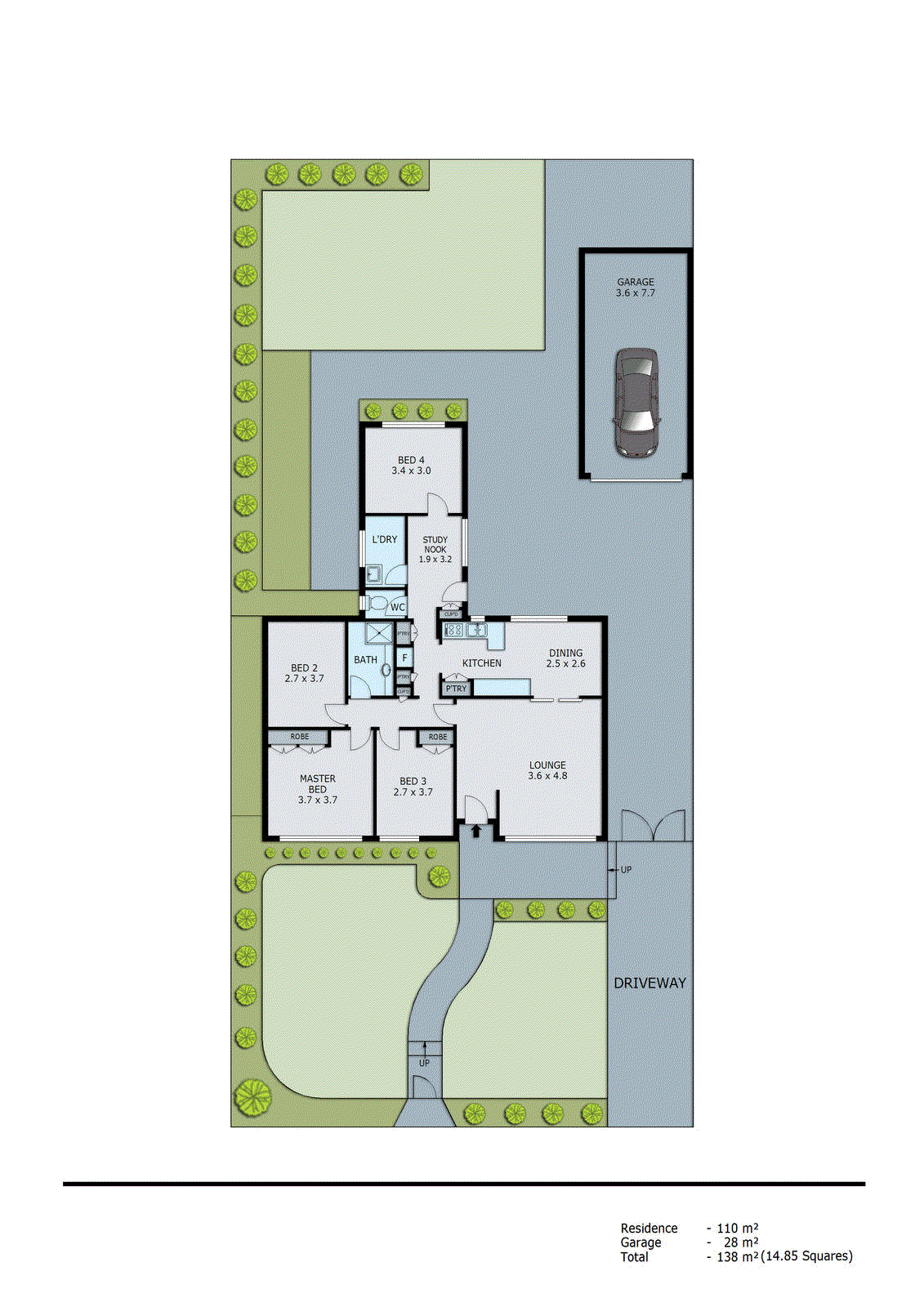 14 Lee Avenue, Springvale VIC 3171 - Floorplan