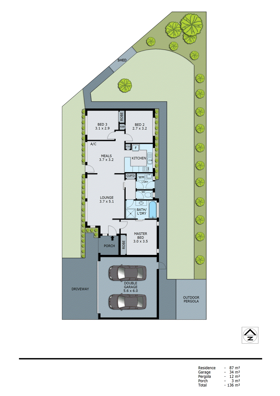 14 Longbeach Close, Aspendale VIC 3195 - Floorplan