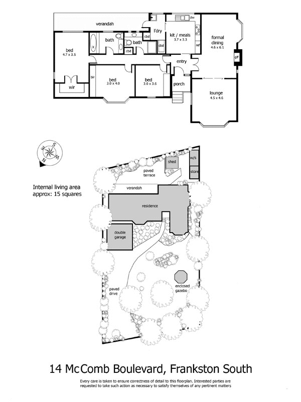 14 McComb Boulevard, FRANKSTON SOUTH VIC 3199 - Floorplan