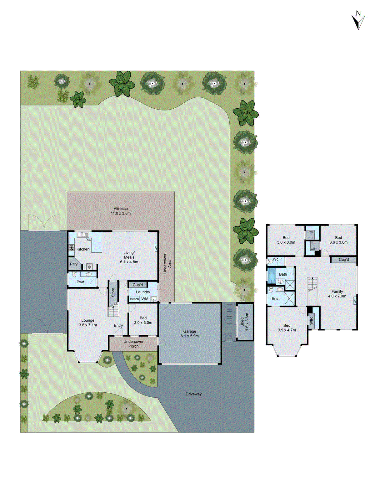 14 Oakwood Crescent, Waurn Ponds VIC 3216 - Floorplan