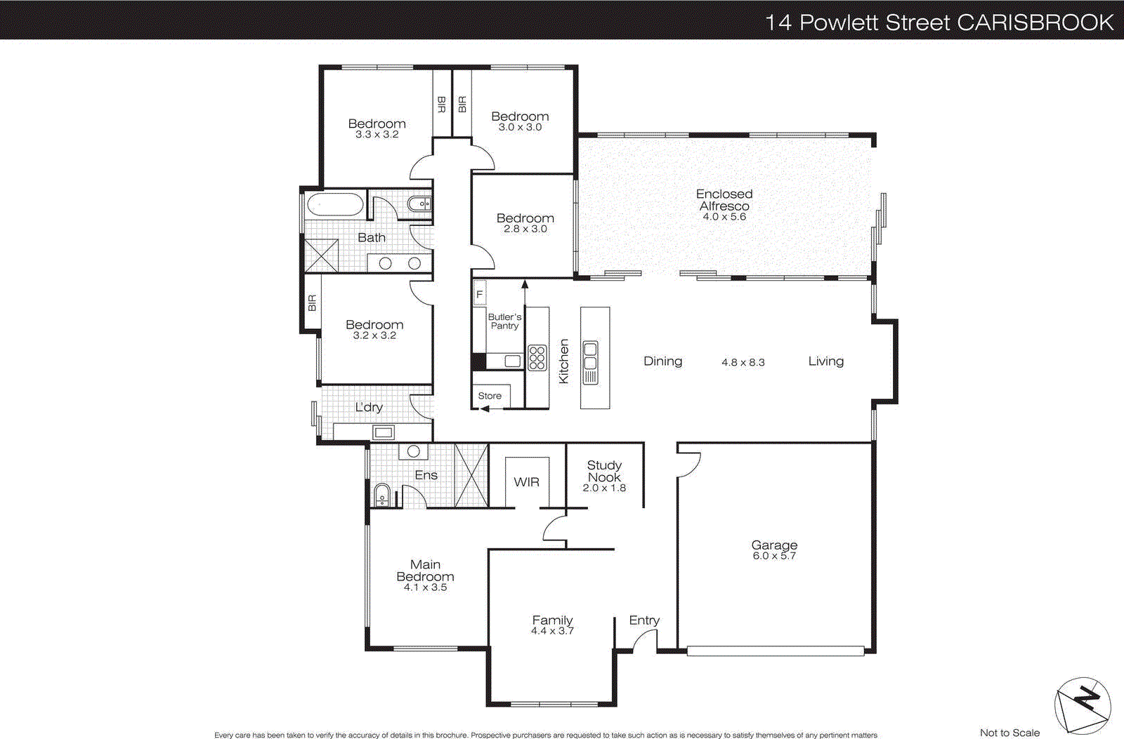 14 Powlett Street, Carisbrook VIC 3464 - Floorplan