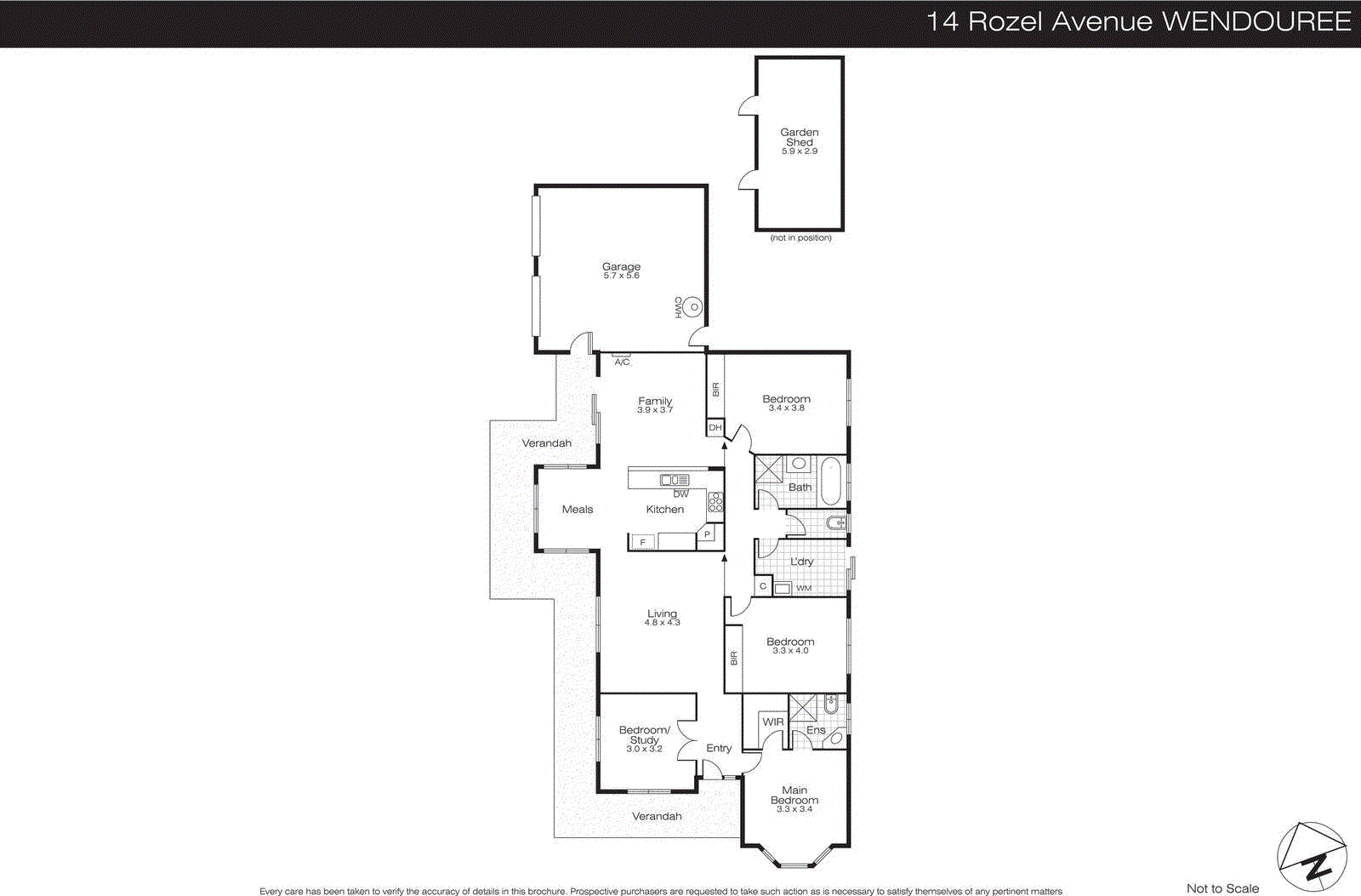 14 Rozel Avenue, Wendouree VIC 3355 - Floorplan