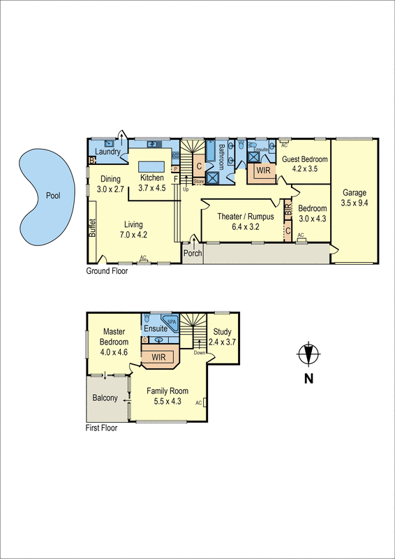 14 Sharrock Drive, Dingley Village VIC 3172 - Floorplan