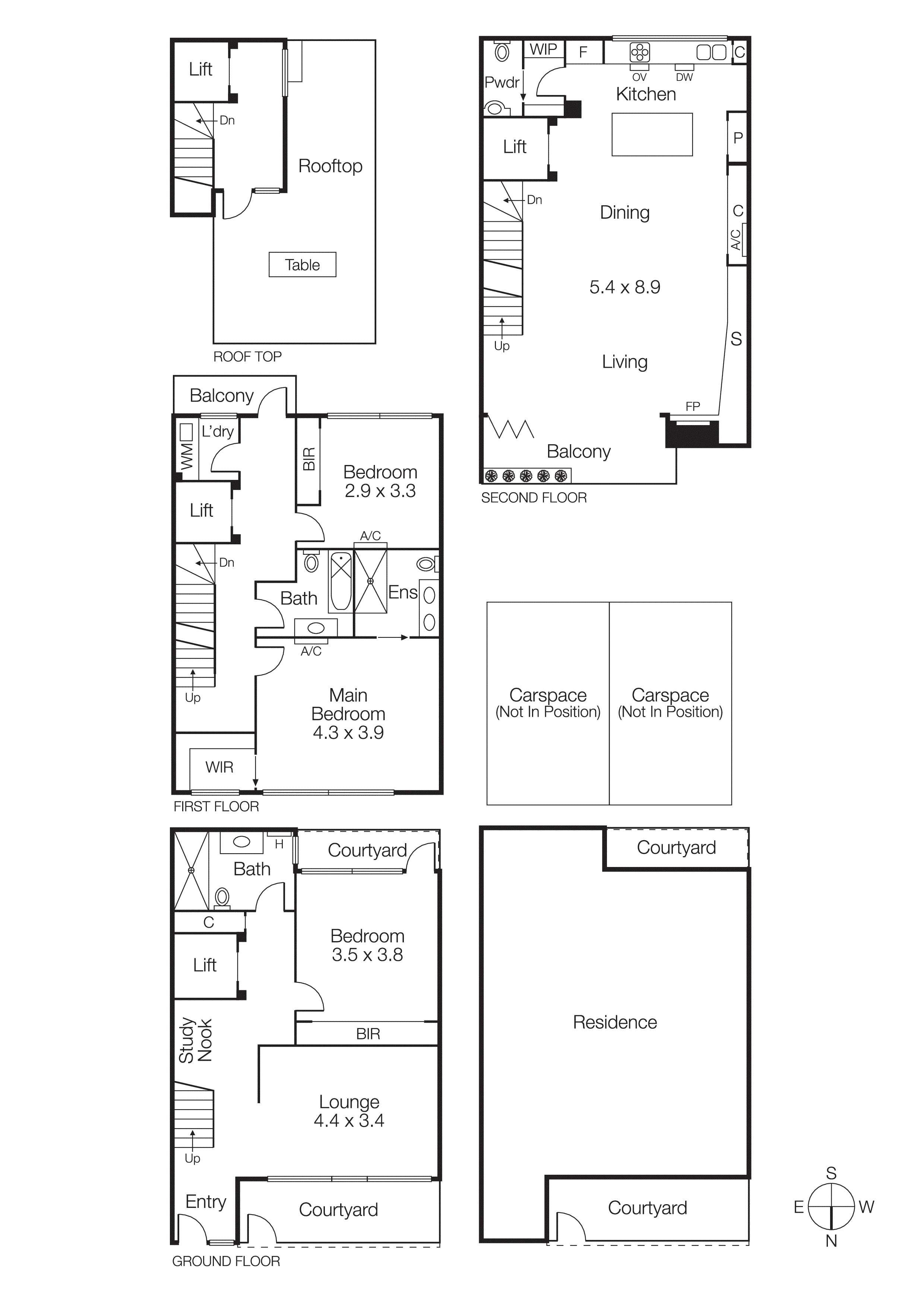 1/4 Small Street, Hampton VIC 3188 - Floorplan