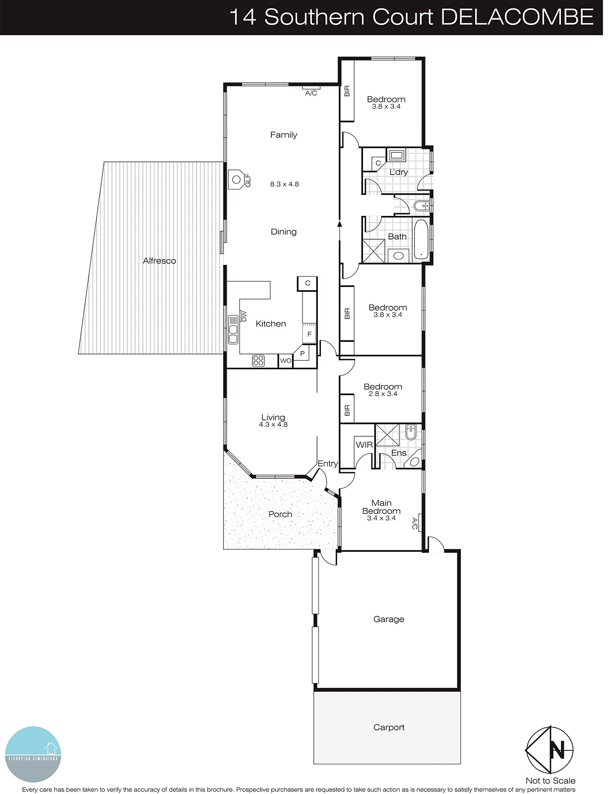 14 Southern Court, Delacombe VIC 3356 - Floorplan