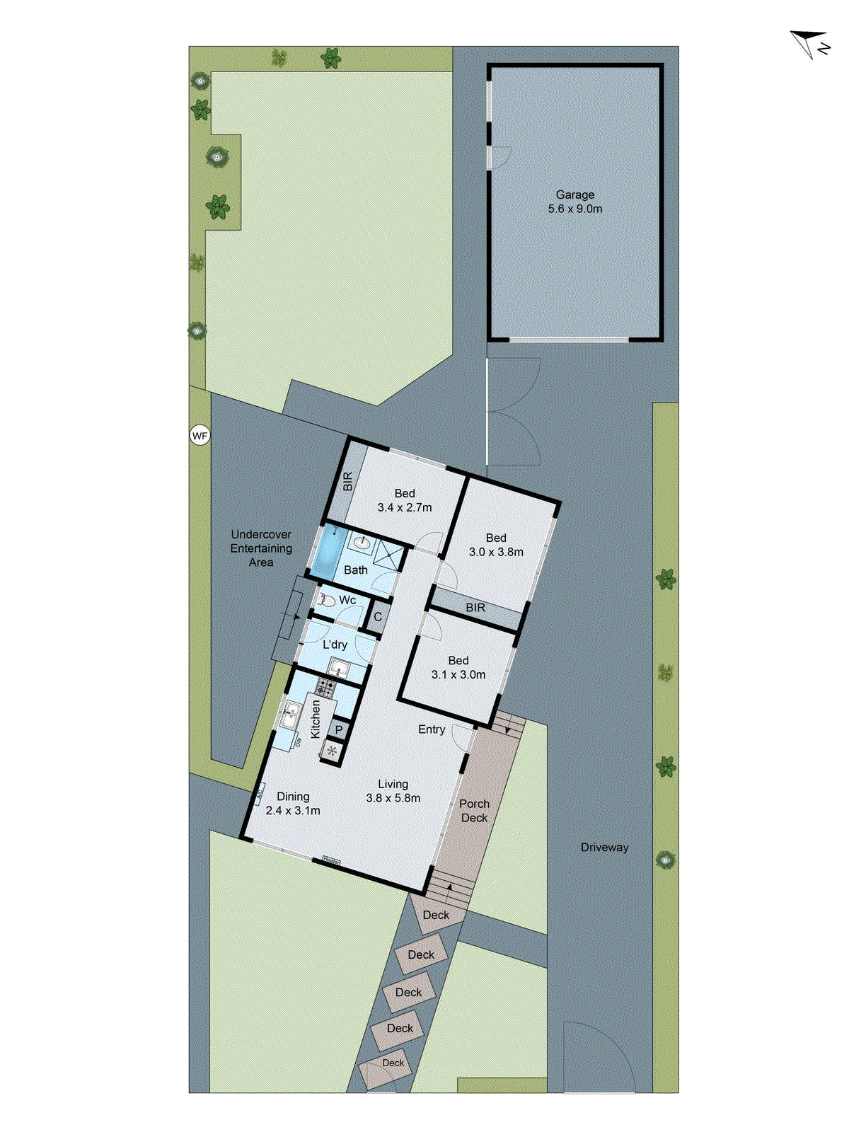 14 Springhurst Crescent, Grovedale VIC 3216 - Floorplan