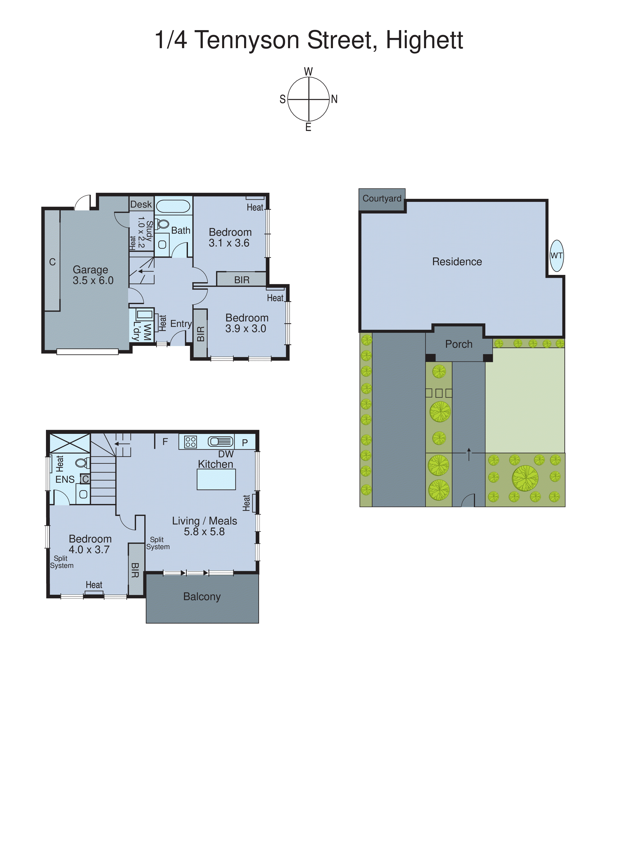 1/4 Tennyson Street, Highett VIC 3190 - Floorplan