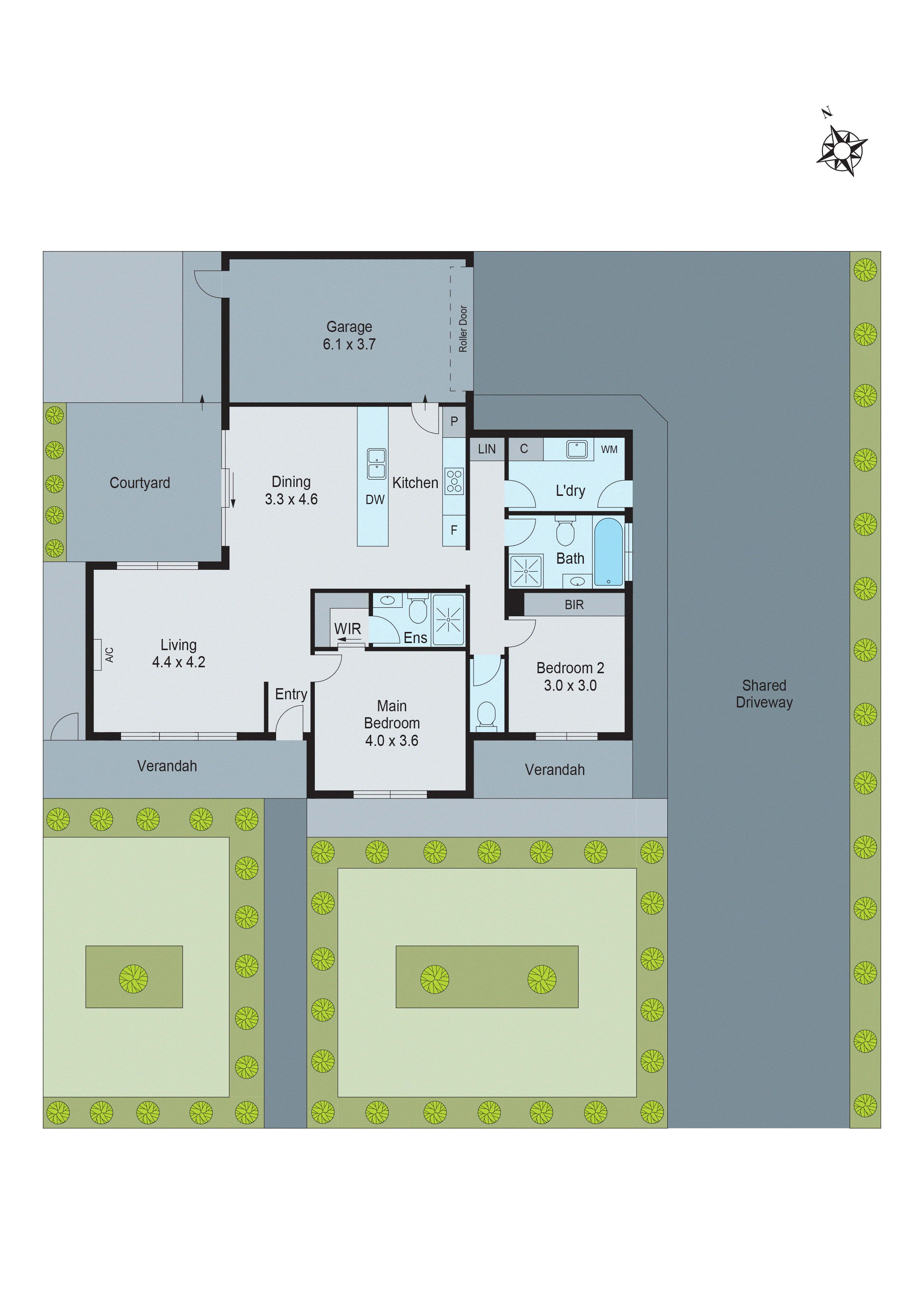 1/4 The Avenue, Belmont VIC 3216 - Floorplan