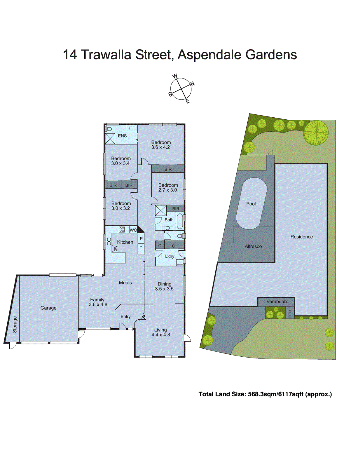 14 Trawalla Street, Aspendale Gardens VIC 3195 - Floorplan