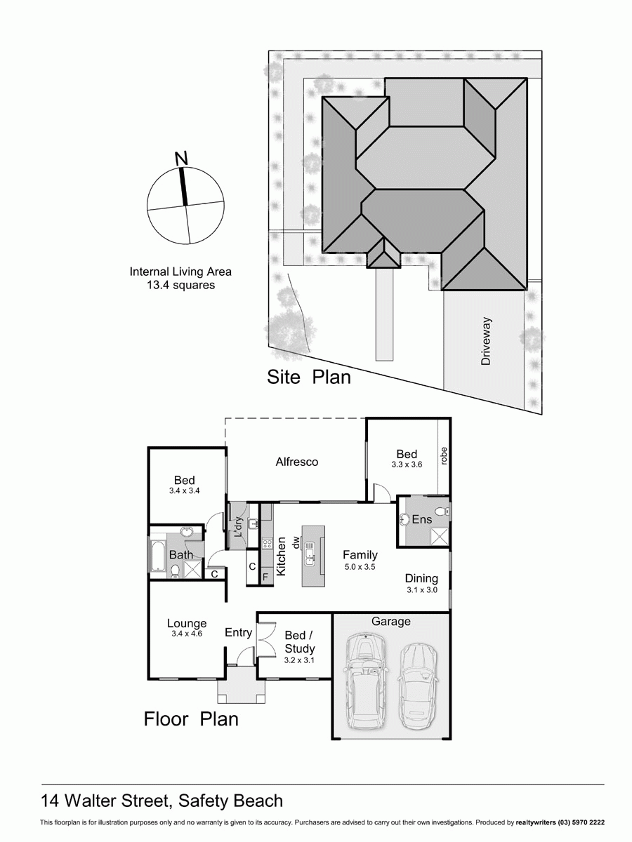 14 Walter Street, SAFETY BEACH VIC 3936 - Floorplan