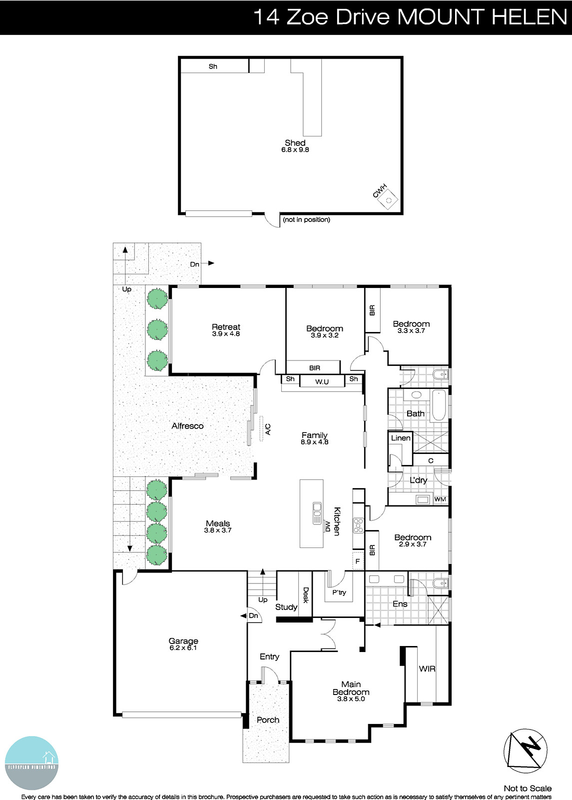 14 Zoe Drive, Mount Helen VIC 3350 - Floorplan
