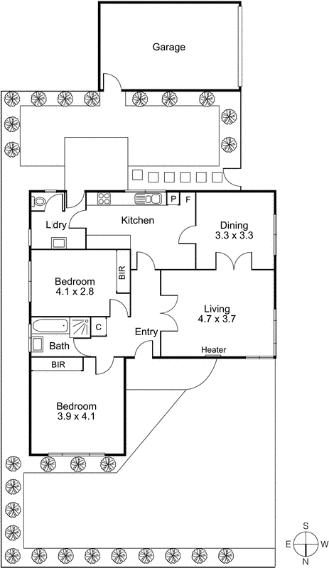 1/40 Beddoe Avenue, Bentleigh East VIC 3165 - Floorplan