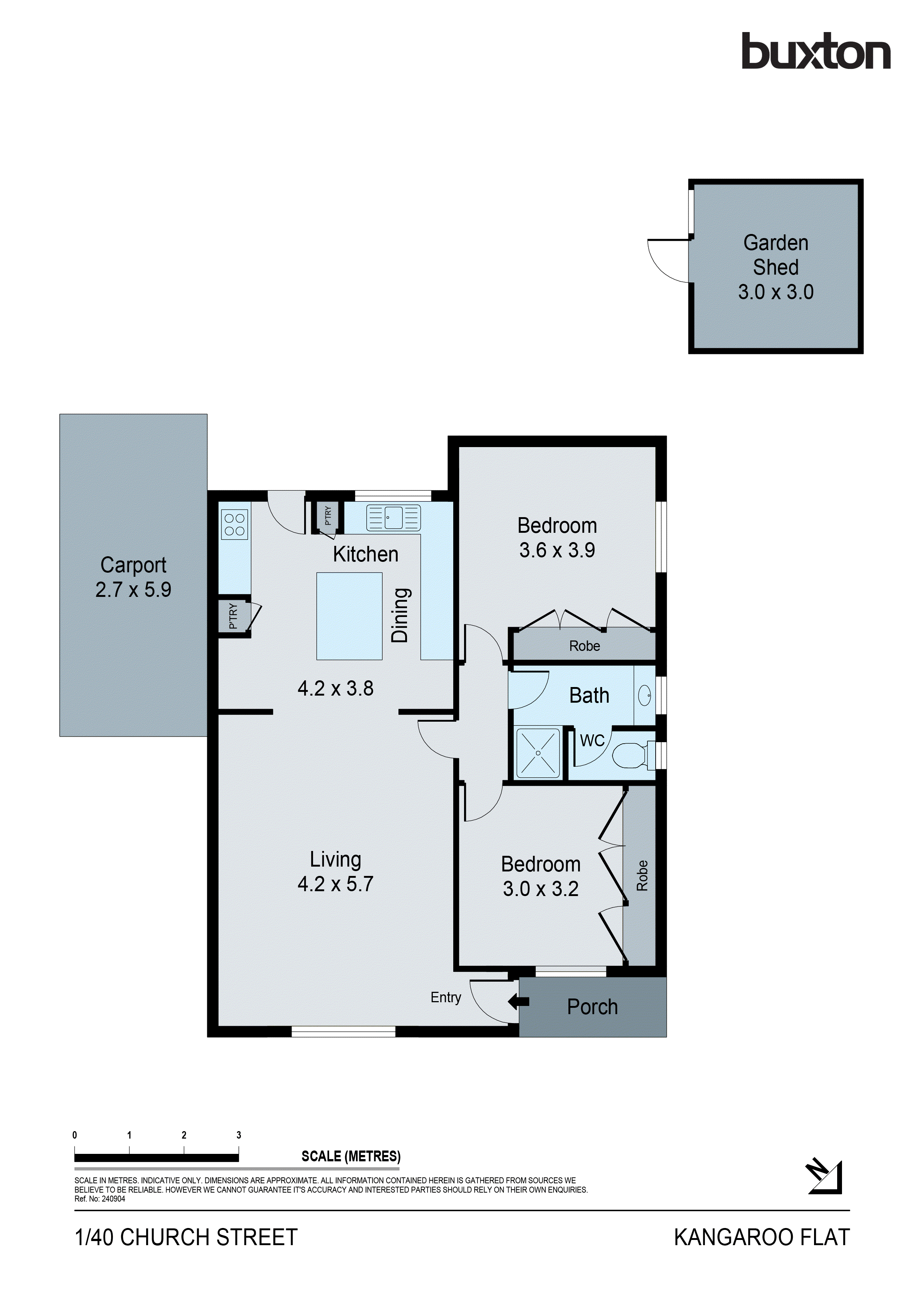 1/40 Church Street, Kangaroo Flat VIC 3555 - Floorplan