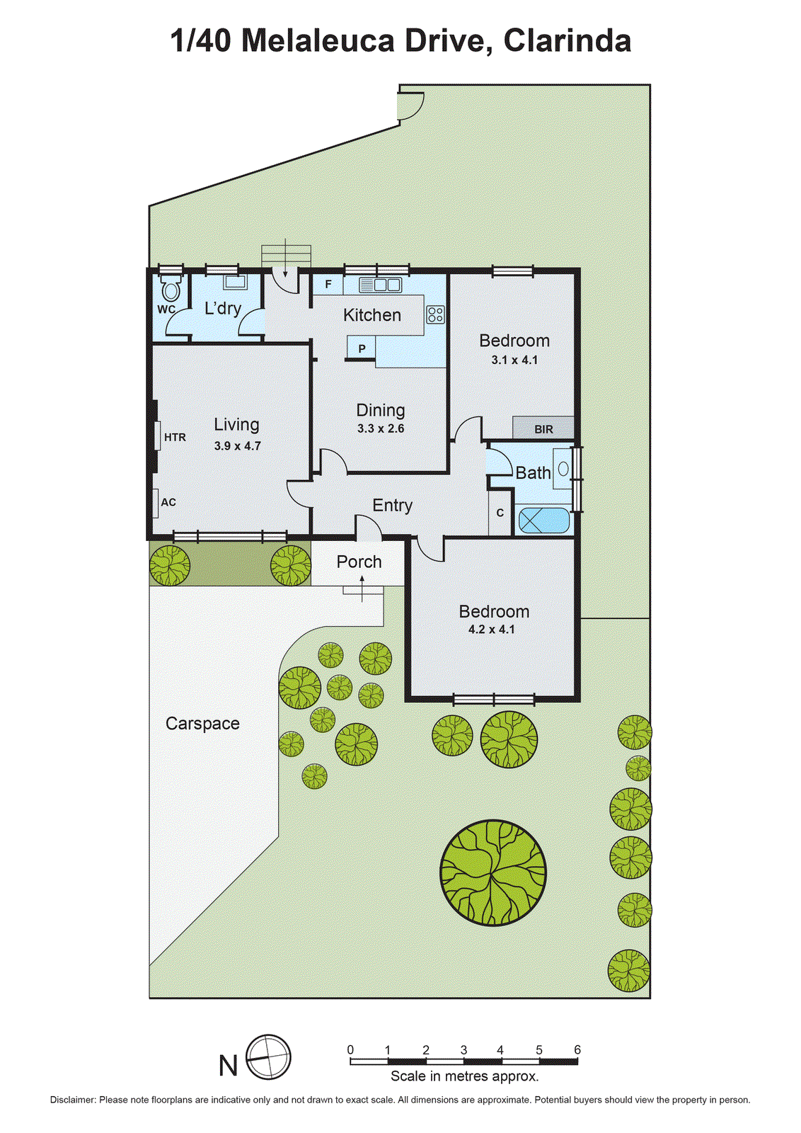 1/40 Melaleuca Drive, Clarinda VIC 3169 - Floorplan