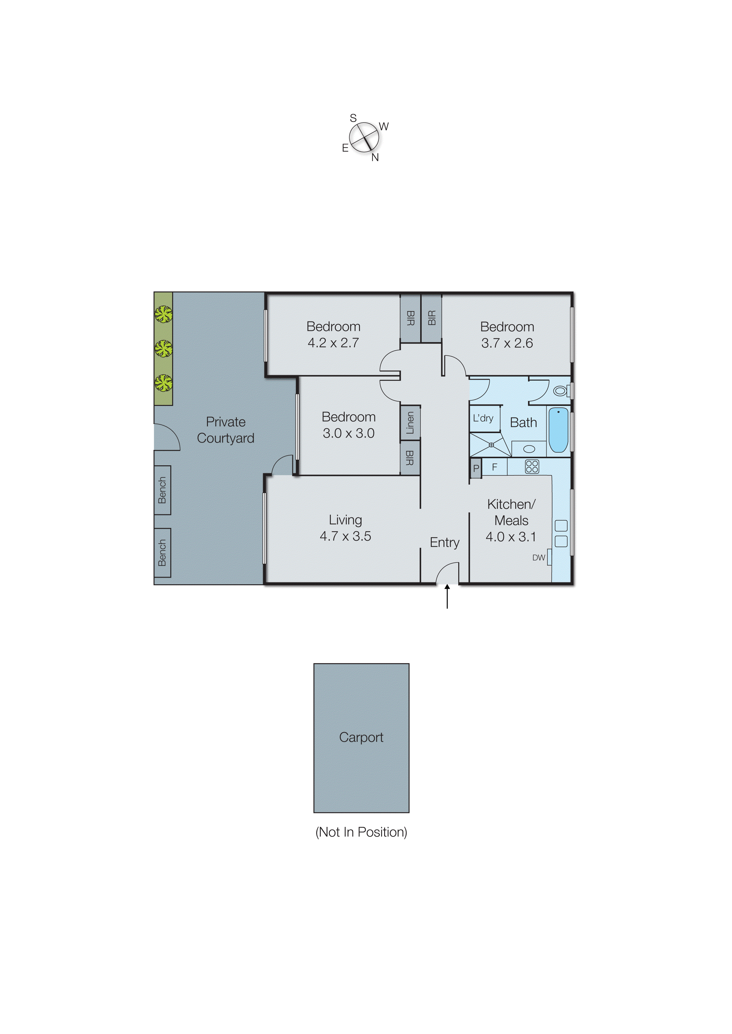 1/40 Rosstown Road, Carnegie VIC 3163 - Floorplan