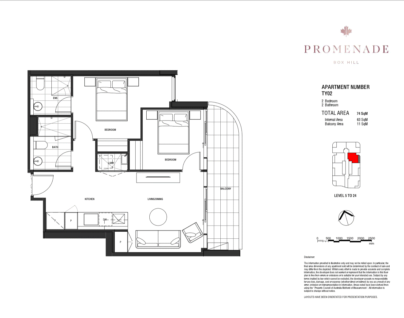 1401,2102/34-36 Prospect Street, Box Hill VIC 3128 - Floorplan
