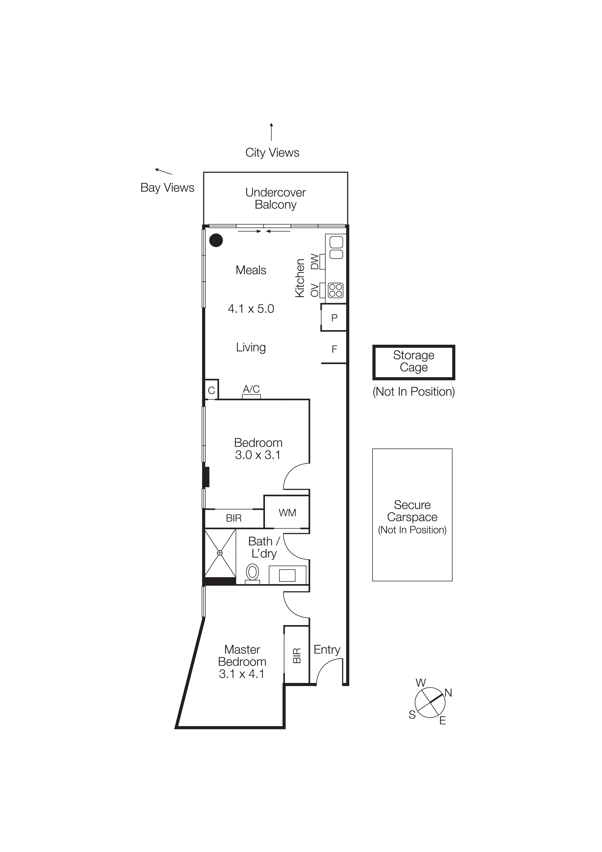 1401/38 Albert Road, South Melbourne VIC 3205 - Floorplan