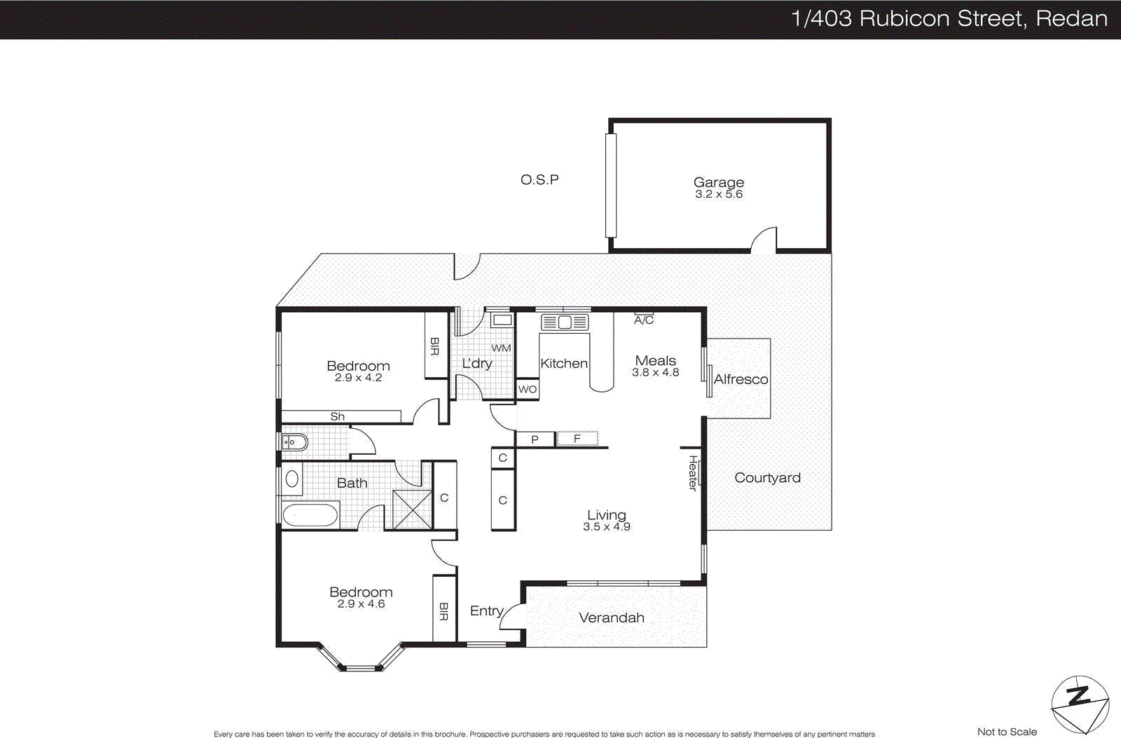 1/403 Rubicon Street, Sebastopol VIC 3356 - Floorplan