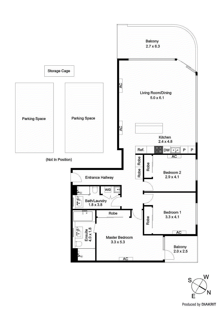 1403/12 Queens Road, Melbourne VIC 3004 - Floorplan