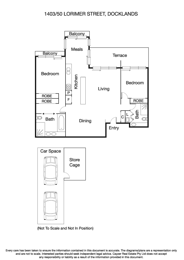 1403/50 Lorimer Street, DOCKLANDS VIC 3008 - Floorplan