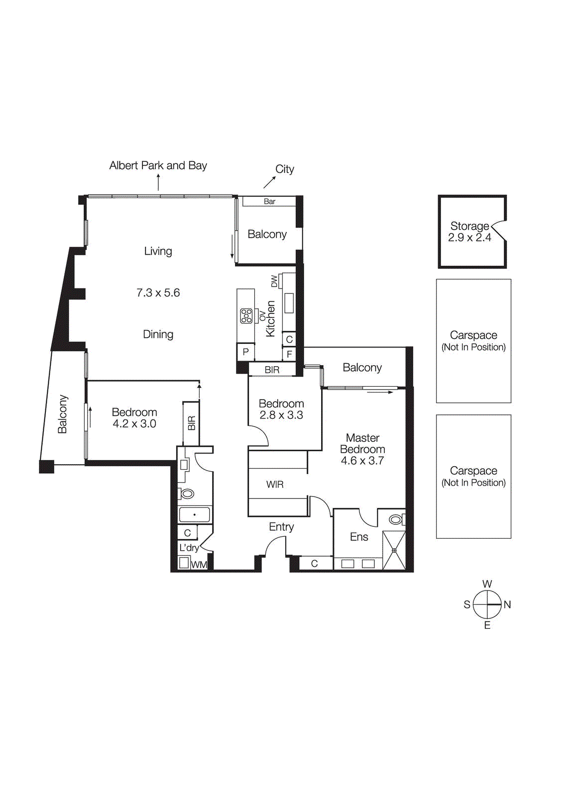 1406/582 St Kilda Road, Melbourne VIC 3004 - Floorplan